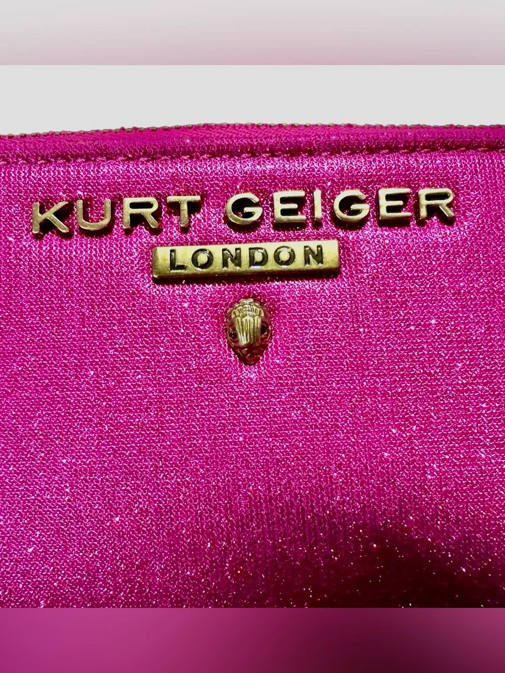 Kurt Geiger Highgate Vibrant Pink Bag/Wristlet - Picture 5 of 6